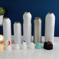 Bombe de peinture aérosol vide en fer blanc, conteneur métallique cylindrique personnalisé pour l'entretien automobile et l'utilisation de produits chimiques industriels OEM ODM