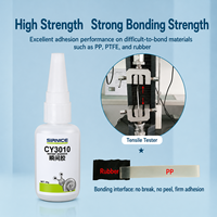 SIRNICE CY3010 Perekat Instan Cyanoacrylate Industri, Lem Super Cepat Kering untuk Perekat Logam, Plastik, dan Karet 20g