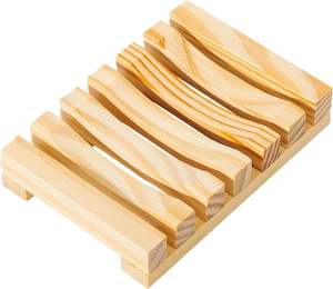 Jabonera de Bambú para Baño, Venta Directa de Fábrica, Soporte Cuadrado Natural para Jabón, Contenedor de Almacenamiento - Product Image 2