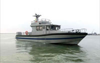 Bateau de travail et de patrouille à grande vitesse Grandsea de 18,5 m en aluminium, avec propulsion à jet d'eau