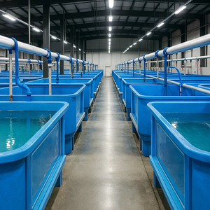 Bassin rond en fibre de verre, réservoir d'aquaculture en PRV, grand bassin d'élevage de poissons, réservoir de pisciculture à grande échelle - Product Image 1