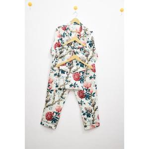 Conjunto de Pijama para Mujer, Superventas, Hecho a Mano, Top de Manga Larga, Pantalones con Cintura Elástica, Ropa de Dormir, Ropa de Casa - Product Image 3