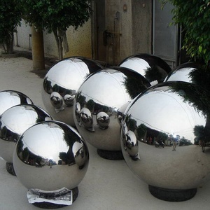 Esfera Decorativa para Jardín, Espejo Esférico para Paisajismo de Parques, Bola de Acero Inoxidable Pulido Grande - Product Image 6