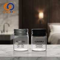 Tube en verre rond avec logo estampé or 1OZ 2OZ 3OZ 4OZ Personnaliser la couleur du capuchon