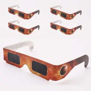 Customized Design Printed Solar HD Film Crisp Solar Image Eclipse Solar Glasses Viewing Paper 3D Glasses for Eclipse