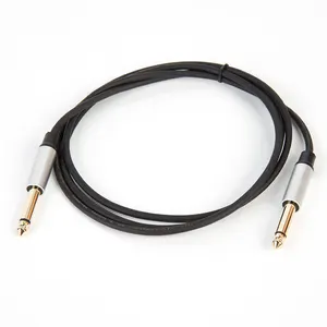 Câble audio mono de 6.35mm (1/4 pouces) cordons de raccordement de guitare déséquilibrés/câble d'instrument adapté aux amplificateurs systèmes audio mélangeurs