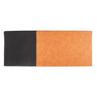 Tapis de bureau réversible en feutre et cuir, tapis de souris surdimensionné double face avec zones de séparation textiles, idéal pour cadeau d'entreprise