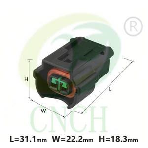 على استعداد للسفينة في الأسهم إيفاد سريع PU465-02127 الإناث 2 دبوس فوهة التوصيل للماء السيارات موصل سالب 936139-1 - Product Image 2