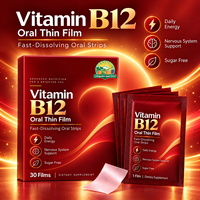 LIFEGARDEN Vitamine B12 Bandes à dissolution rapide Soutien Énergie et Vitalité Sans Sucre Personnalisé OEM ODM Marque Privée