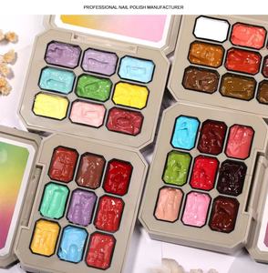 Set <span class=keywords><strong>de</strong></span> Gel para Decoración <span class=keywords><strong>de</strong></span> <span class=keywords><strong>Uñas</strong></span> <span class=keywords><strong>de</strong></span> 9 Colores, Gel Multifunción para Degradado y Rubor, <span class=keywords><strong>Kit</strong></span> <span class=keywords><strong>de</strong></span> Gel con Aplicador <span class=keywords><strong>de</strong></span> Esponja para Pintar <span class=keywords><strong>Uñas</strong></span> - Product Image 1
