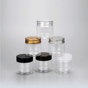 Bouteilles en plastique PET à large ouverture, contenants en plastique transparents, contenants de reconditionnement, vente en gros directe d'usine - Product Image 1