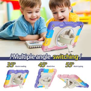 Funda Protectora de Silicona Resistente a Golpes, Multicolor, Brillante y Duradera para Niños, con Soporte, para iPad Mini 4 5 - Product Image 4