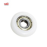 YCZCO Rodillos de Arco Circular de 30 mm de Diámetro, Cubierta de Polea con POM para Puerta Colgante