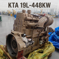 Moteur diesel d'origine CCEC KTA19 448KW 6 cylindres 19L pour concasseur de pierres et équipement minier lourd
