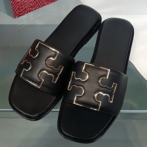 Sandalias de Mujer de Cuero Genuino de Alta Calidad, Sandalias de Tacón Alto Casuales de Lujo, Sandalias de Playa Transpirables para Mujer para Verano - Product Image 6