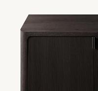 Meuble TV MYHOME de luxe en chêne massif, console multimédia durable de style américain, meuble de salon ou chambre moderne avec portes