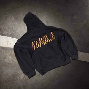 Sudadera con cremallera y estampado Digital con patrón de letras bordadas Terry de invierno para hombre de alta calidad con diamantes de imitación de ajuste Regular pesado - Product Image 3