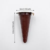 Cornets de gaufres croustillantes fourrés au chocolat, fabrication directe d'usine en Chine, marque privée OEM, biscuits cornets à la crème chocolatée