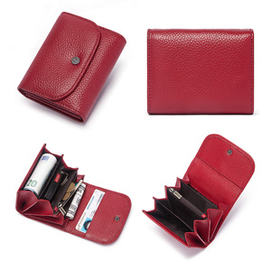 Portefeuille en cuir véritable fait à la main, pour femmes, avec pince à billets, minimaliste, 25mm - Product Image 5