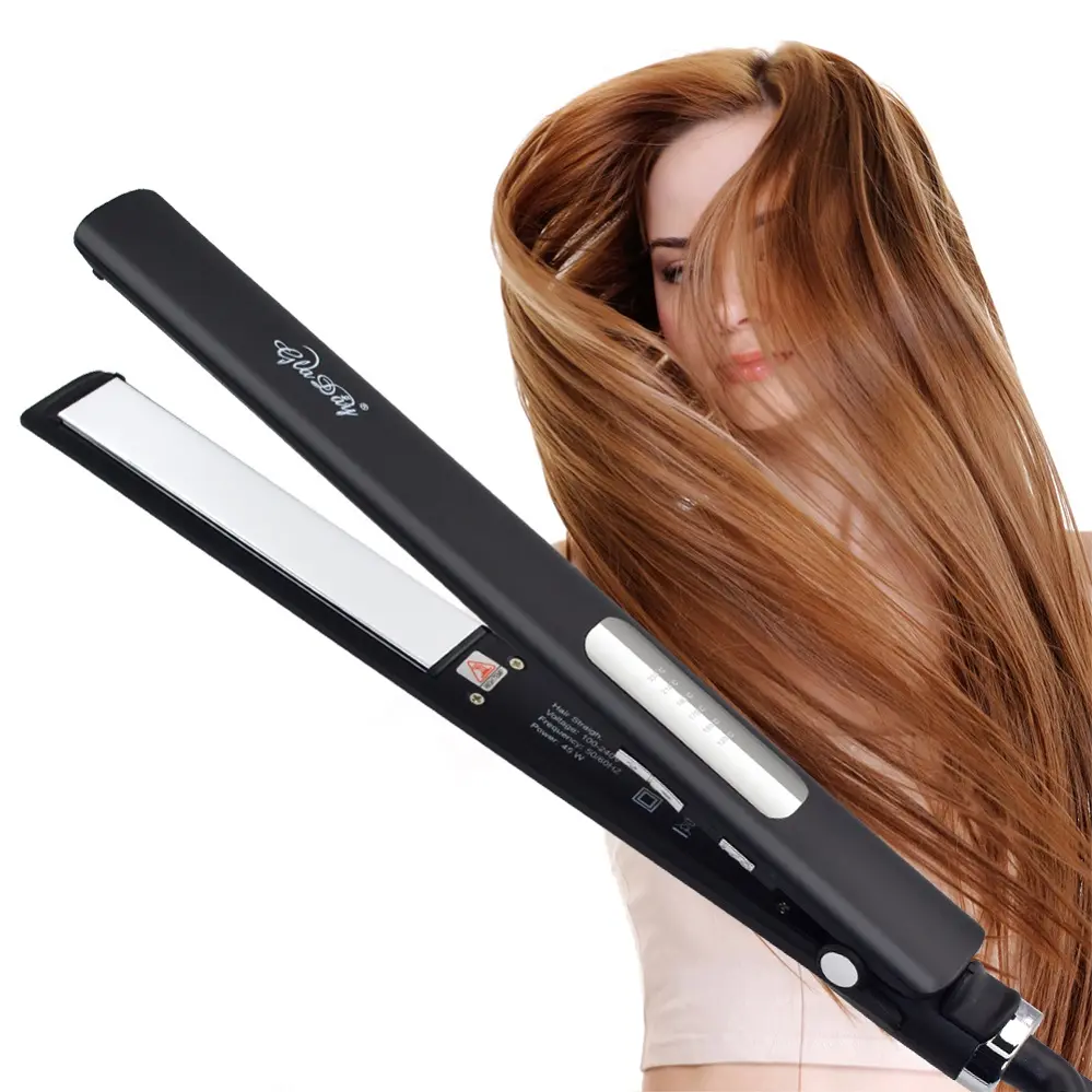 La mejor plancha de pelo personalizada de fábrica, calentamiento rápido Ptc 266-446F, plancha de pelo, herramientas profesionales para el cabello