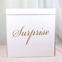 Boîte surprise de ballons en papier de faveur de mariage romantique personnalisée, jolis coffrets cadeaux d'explosion d'anniversaire