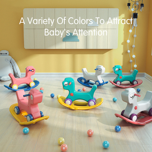 빠른 배송 1MOQ 전자 상거래 핫 세일 저렴한 아기 흔들 말 어린이 워커 어린이 타고 동물 장난감 - Product Image 2