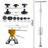 Kit de Reparación de Abolladuras sin Pintura para Automóviles con Martillo Deslizante de Aluminio y Herramientas de Barra en T para Abolladuras de Carrocería