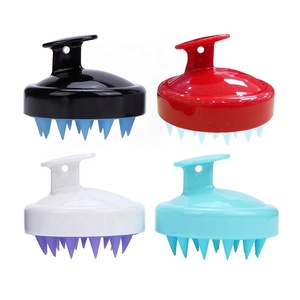 Cepillo masajeador de cuero cabelludo de silicona suave, para <span class=keywords><strong>el</strong></span> cuidado del cabello y relajación de la cabeza, <span class=keywords><strong>el</strong></span> más vendido - Product Image 1