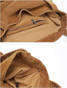Bolso Bandolera de Corduroy Verde para Mujer, de Gran Capacidad, Estilo Casual, para Compras Diarias - Product Image 3