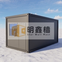 Mxq Maison Conteneur Préfabriquée Professionnelle Mobile, Vente en Gros, Maison Modulaire Préfabriquée Portable pour Dortoir