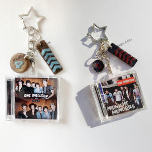 LOW MOQ Logotipo de personalización Singer Chip One Direction Midnight Memories Llavero Tag 1 D Mini CD Nfc Llavero - Product Image 1