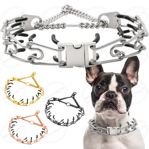 3,0mm Edelstahl Anti-Pull-Hunde trainings halsband Schnellverschluss-Hunde halsbänder - Product Image 1