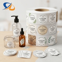 Étiquettes promotionnelles personnalisées avec logo en vinyle, impression personnalisée, étiquettes de marque privée de luxe, flacon de spray désinfectant pour les mains, autocollant DTF