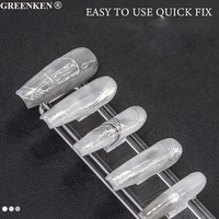 Support transparent pour la pratique de la pose des ongles en acrylique de style japonais Présentoir pour ongles avec couleur et logo personnalisé