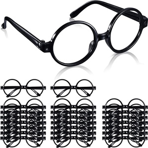 Vente en gros de lunettes de sorcier rondes en plastique, monture noire pour accessoires photo, accessoires de déguisement de fête pour <span class=keywords><strong>geek</strong></span> scolaire - Product Image 3