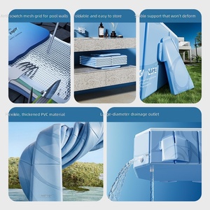 Non-Inflatable Foldable Swimming <strong>Pool</strong> Portable Sturdy PVC Outdoor <strong>Pool</strong> for Small B Sellers Factory Direct OEM - Product Image 4