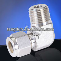 Sambungan Pipa Siku Pria Baja Tahan Karat FD-LOK Fitting Kompresi Poles Tempa Tekanan Tinggi -325~800 Garansi 1 Tahun Air Heksagonal