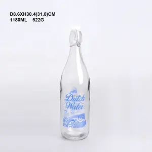 Offre Spéciale verre bouteille d'eau avec swing top en gros bouteilles en verre