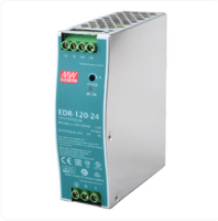 Alimentation électrique à découpage industrielle MW NDR EDR de type rail DIN, sortie simple groupe 24V5A, 75/120/150/240W DC24V