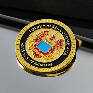 Moneda de <span class=keywords><strong>panda</strong></span> de oro conmemorativo, moneda redonda de metal promocional chino, desafío personalizado - Product Image 2