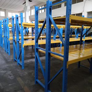 Supports à palettes en acier durables de haute capacité Étagère moyenne Nouveau système de rayonnage d'entrepôt standard de l'UE pour l'exécution des commandes - Product Image 2