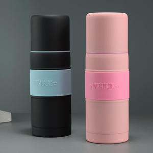 Nueva Versión Mejorada, Botella Térmica de Acero Inoxidable de Doble Pared con Recubrimiento de Goma para <span class=keywords><strong>Mate</strong></span>, Taza para Cereales, Gran Venta en Argentina - Product Image 2
