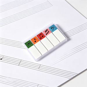 Colorful Music <b>Note</b> Sticky <b>Notes</b> Memo Pads With Adhesive Backing For Planner Journal Bookmark Use - Product Image 6