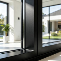 Fenêtres en aluminium insonorisées, antirouille, inclinables et pivotantes, avec stores intégrés, pour la rénovation d'hôtels et d'appartements, vente en gros d'usine