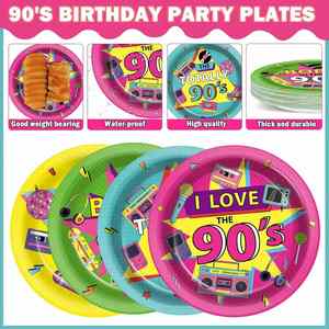 Factory Direct Custom 9-Inch 350gsm White Board Durable Paper <b>Plates</b> for Birthday Party Decorations - Product Image 3