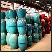 Pots à plantes en céramique, forme longue et rectangulaire, pots à fleurs pour la décoration extérieure des cafés
