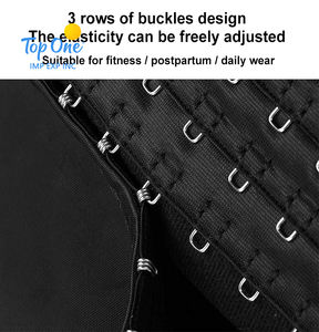 Top One Custom Tummy Shaper Entrenador de cintura con doble cinturón para adelgazar el cuerpo y cinchar - Product Image 3