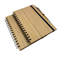 Carnet en bambou personnalisé avec stylo, carnet en bambou écologique, carnet en bambou