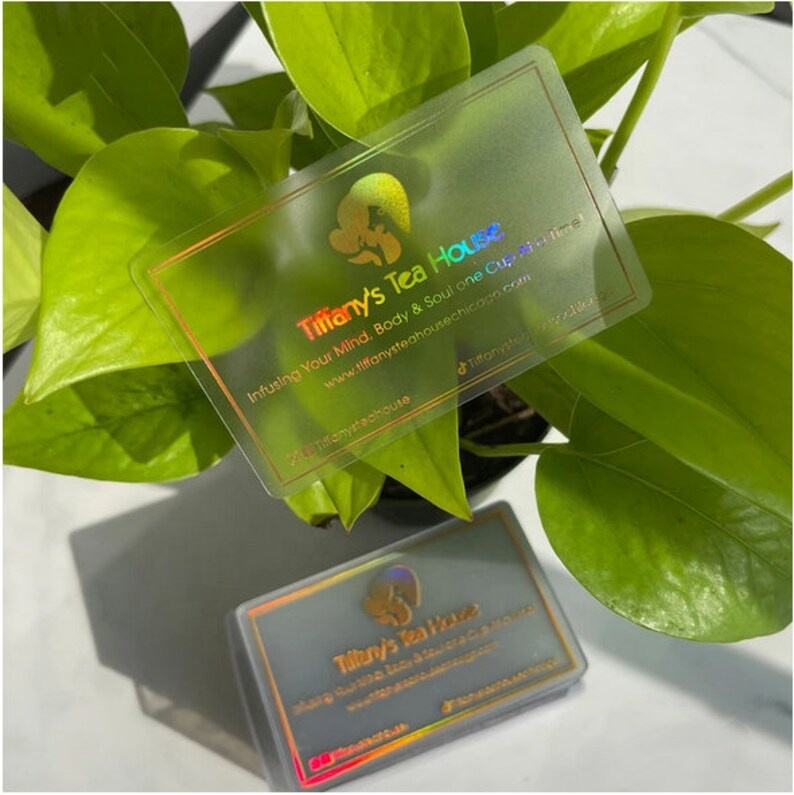 Waterproof Printing Frosting Clear PVC Transparent Custom Photo Cards