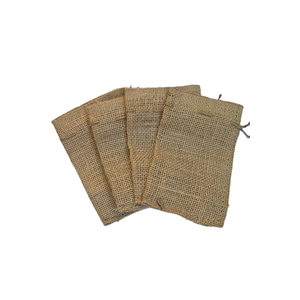 Cheap Price Burlap Drawstring Shopping <b>Bags</b> <b>Medium</b> <b>Size</b> Natural Color for Packaging Made in Bangladesh - Product Image 1